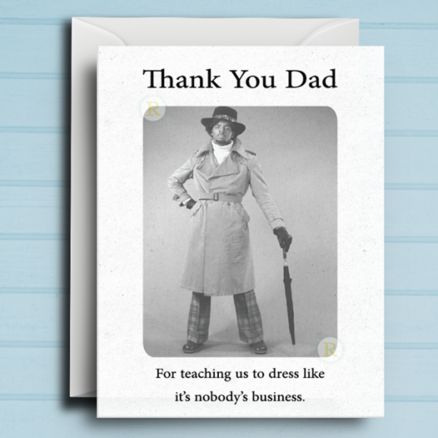 Black Father's Day Card - Dress Like Dad